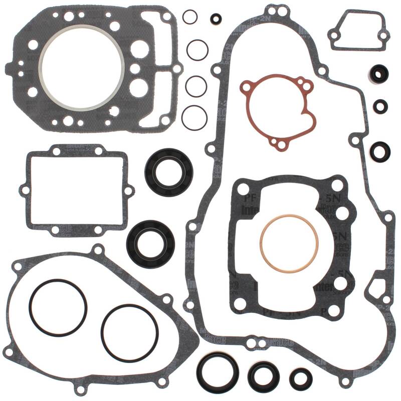 Vertex Pistons 811820 - Vertex Gaskets 87-88 Kawasaki KXF250 Tecate Complete Gasket Kit w/ Oil Seals