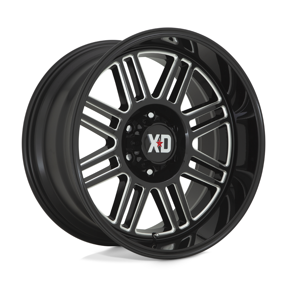 XD Wheels XD85022080318N - Xd850 Cage 22X10 Gloss Black Milled XD Wheels XD85022080318N - Xd850 Cage 22X10 Gloss Black Milled