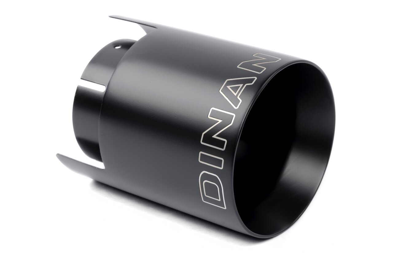 Dinan D663-0646-BOX - Double-Walled 4.5" Clamp-On Exhaust Tip (Black Ceramic)
