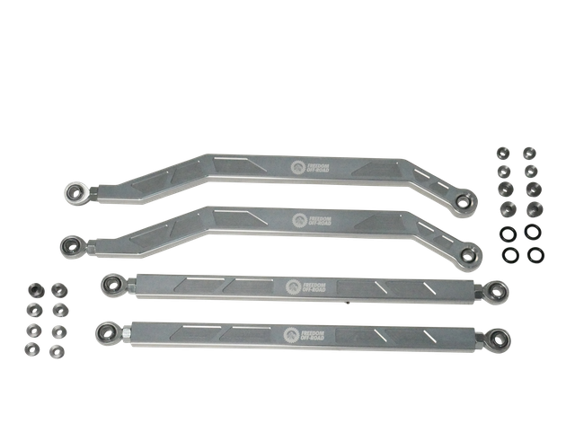 Freedom Offroad FOP-P703RL-ADJ-PO - High Clearance Heavy Duty Radius Rod Set(4)-Polished 14-16 Polaris RZR Freedom Off-Road Freedom Offroad FOP-P703RL-ADJ-PO - High Clearance Heavy Duty Radius Rod Set(4)-Polished 14-16 Polaris RZR Freedom Off-Road