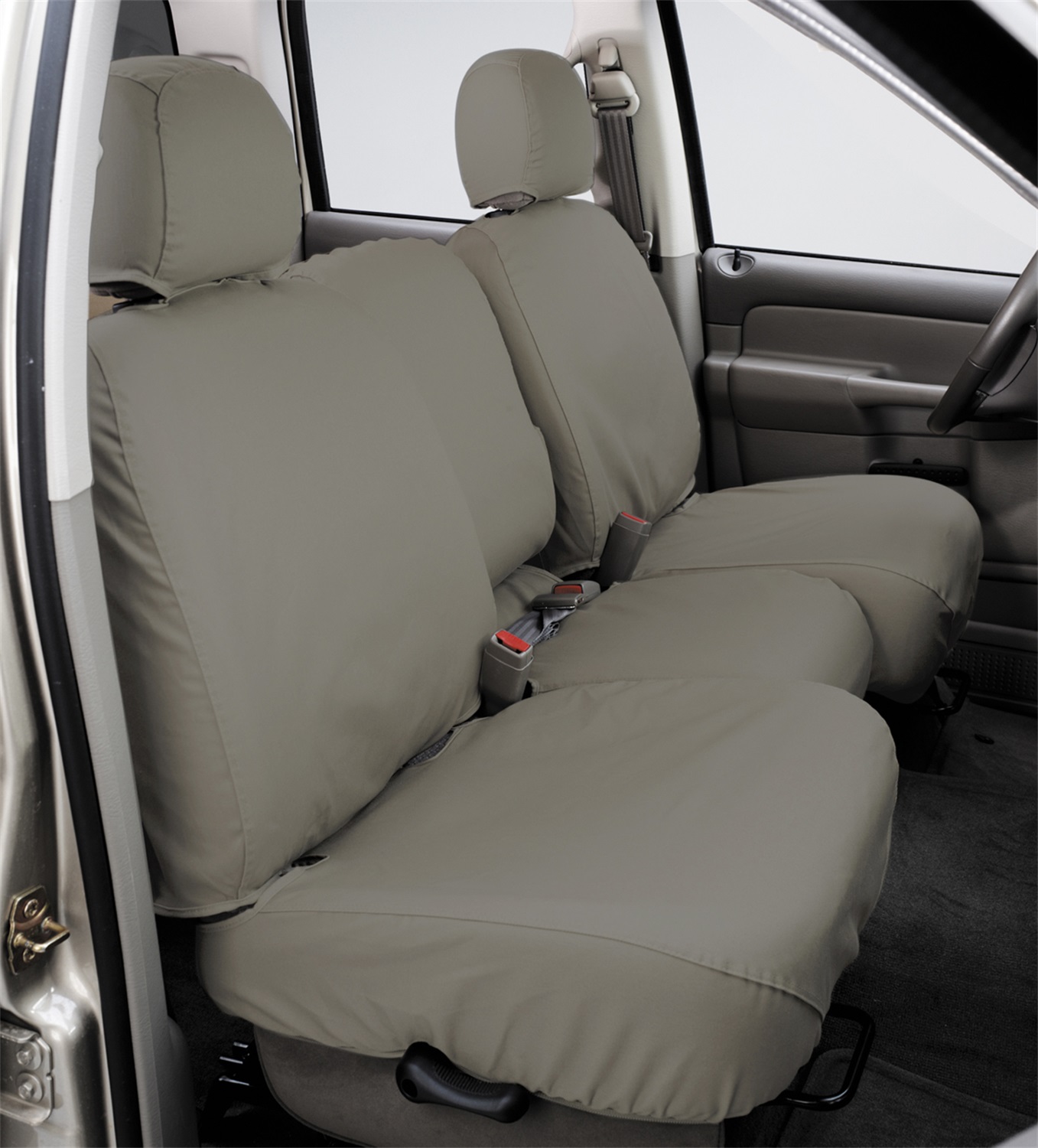 Covercraft SS8531PCCT - 21-23 Toyota Venza Polycotton SeatSaver Custom Second Row Seat Covers - Misty Grey