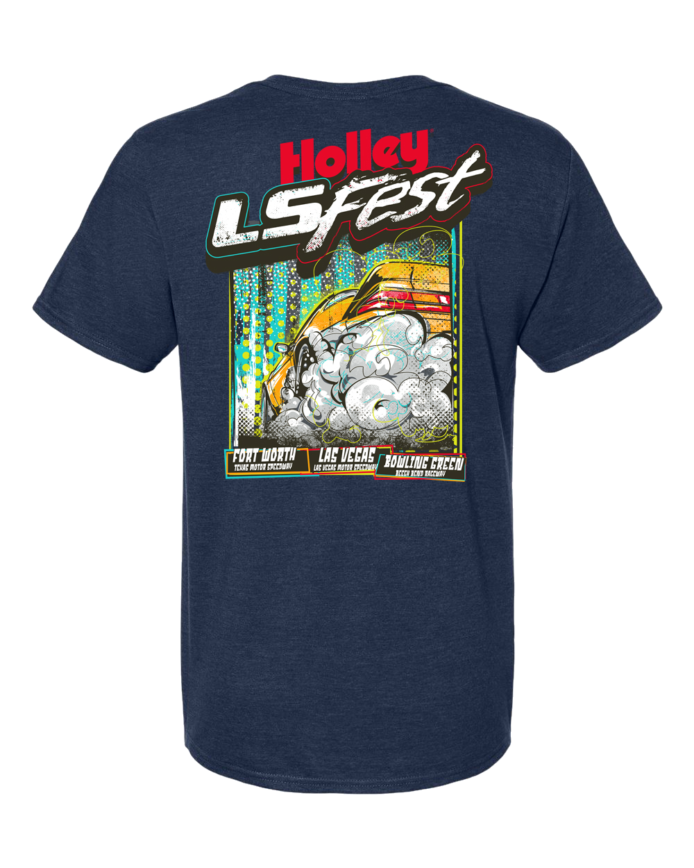 Holley 10489-MDHOL - LS Fest Burnout Tee Holley 10489-MDHOL - LS Fest Burnout Tee