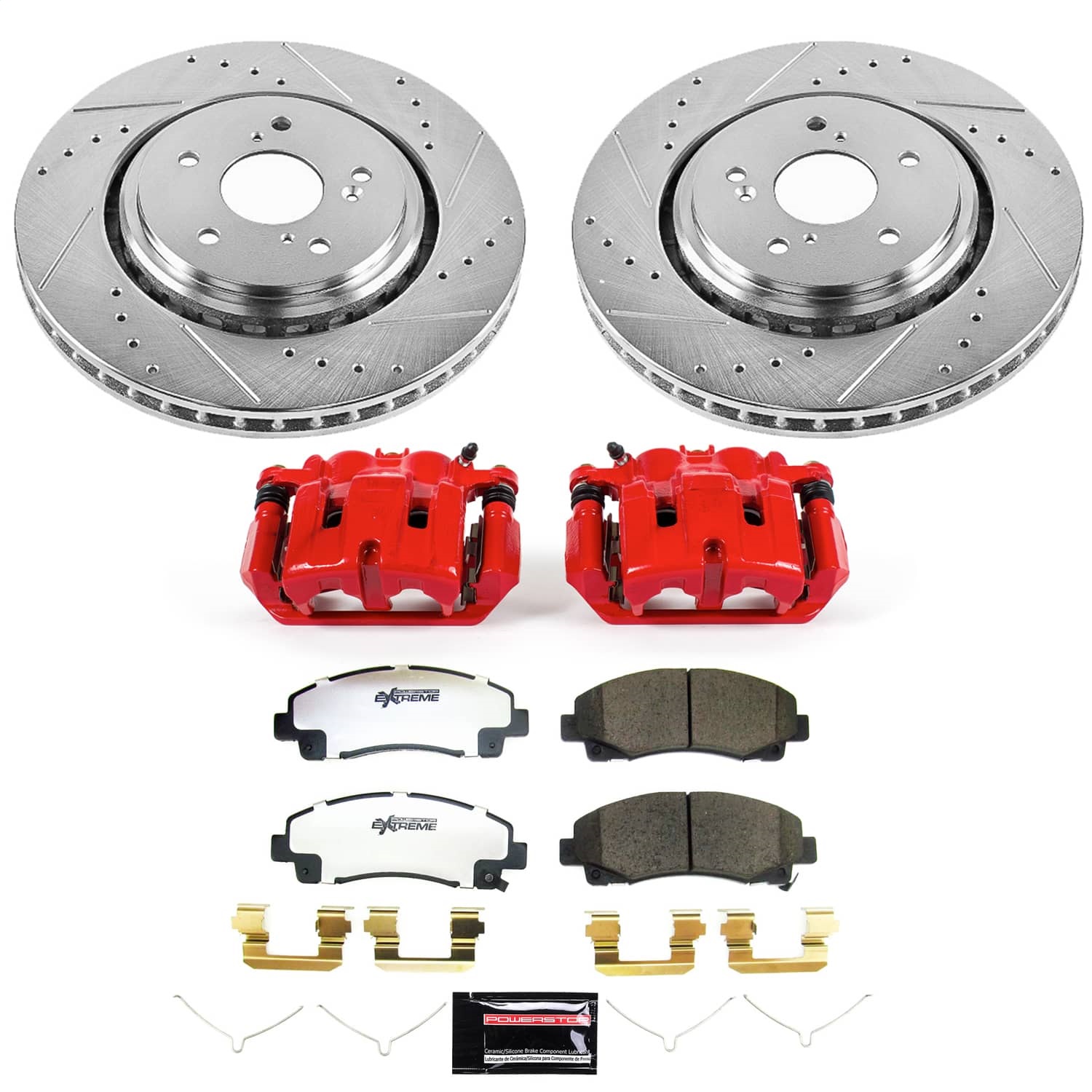 PowerStop KC7214-26 - Power Stop 15-20 Acura TLX Front Z26 Street Kit w/Calipers
