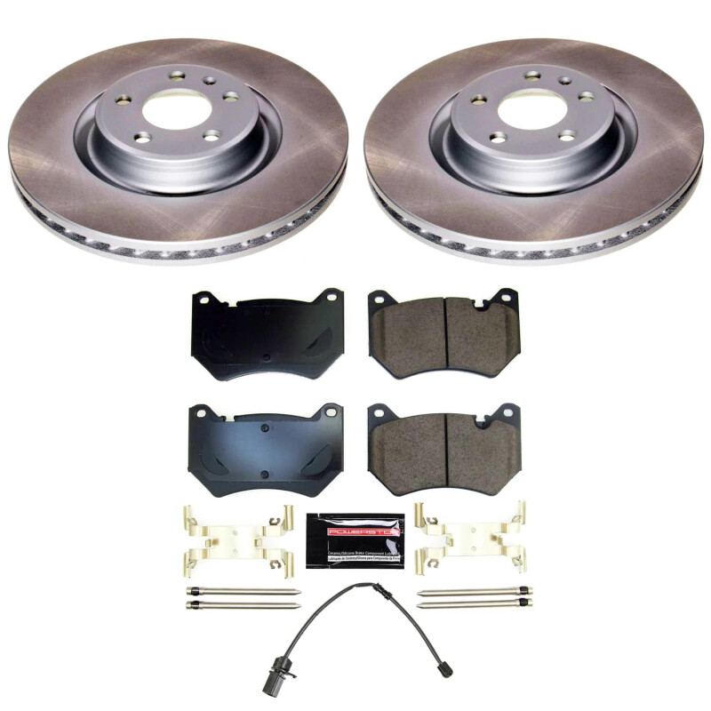 PowerStop SC8551 - Power Stop 18-22 Audi Q5 Front Semi-Coated Rotor Kit