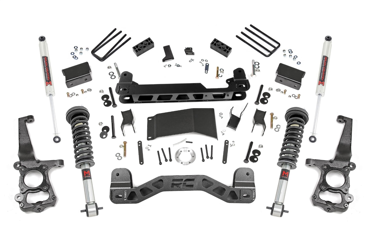 Rough Country 55540 - 4 Inch Lift Kit - M1 Struts/M1 - Ford F-150 4WD (2015-2020)