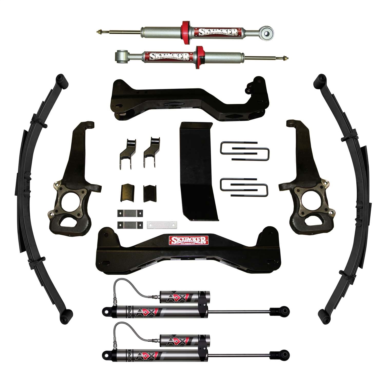 Skyjacker F4601KS-NSP-X - 04-08 Ford F150 4WD 6in Suspension Lift Kit w/ ADX 2.0 Remote Res. Shocks & Leaf Springs