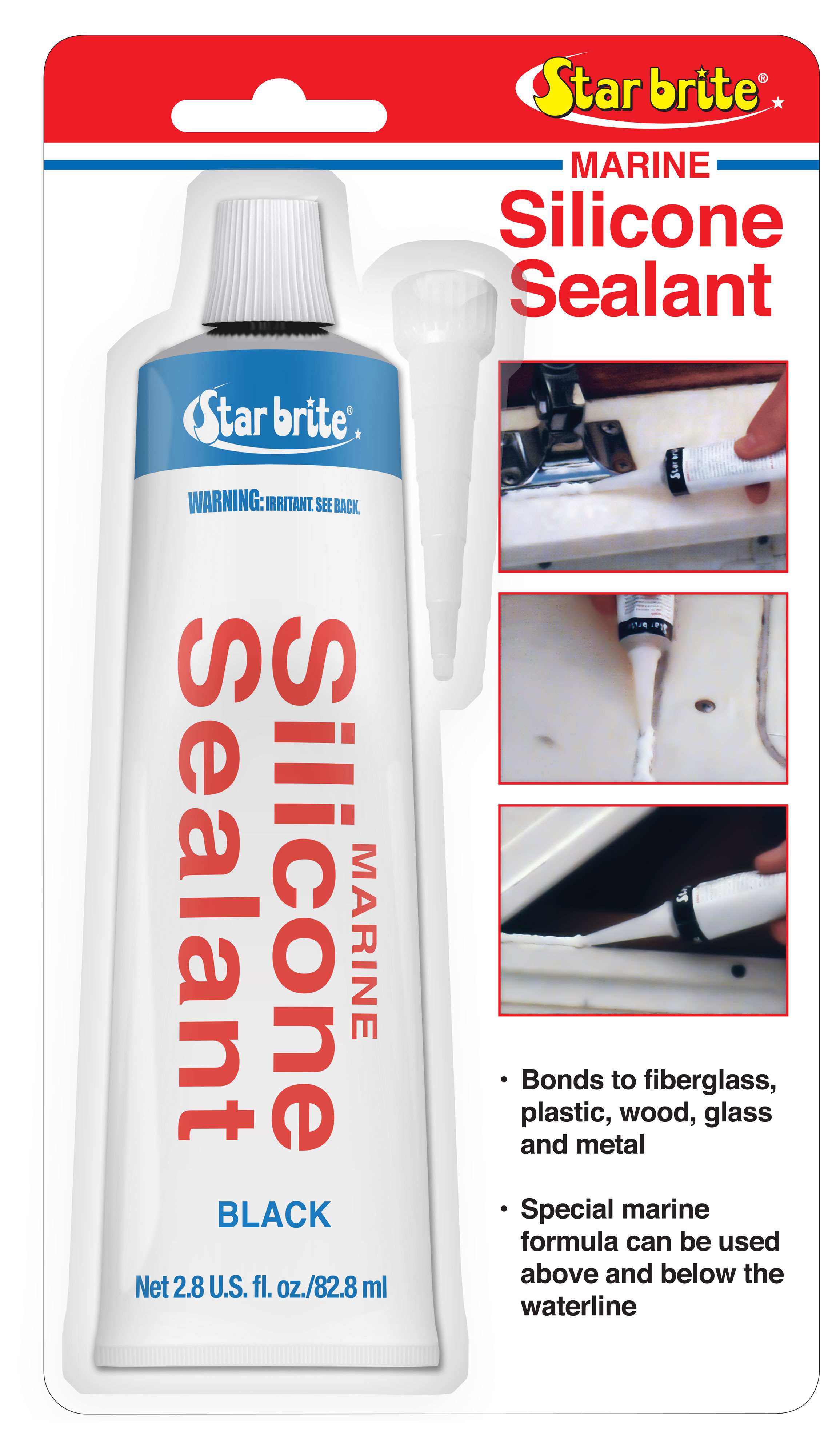 Star brite 082103 - Silicone Sealant Black 2.8 OZ