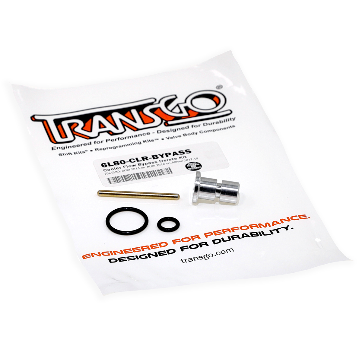 Trans Go Performance 6L80-CLR-BYPASS - 6L80, 6L90, 8L90, Allison Cooler Flow Bypass Delete Kit