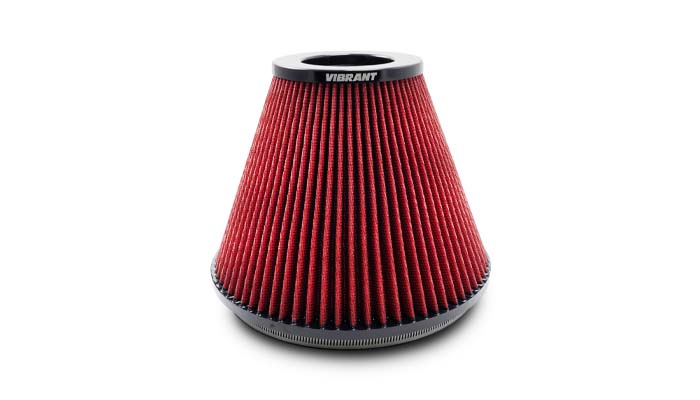 Vibrant 10962 - 8.75in Inlet I.D. x 8.50in Height Bellmouth Velocity Stack Classiic Performance Air Filter