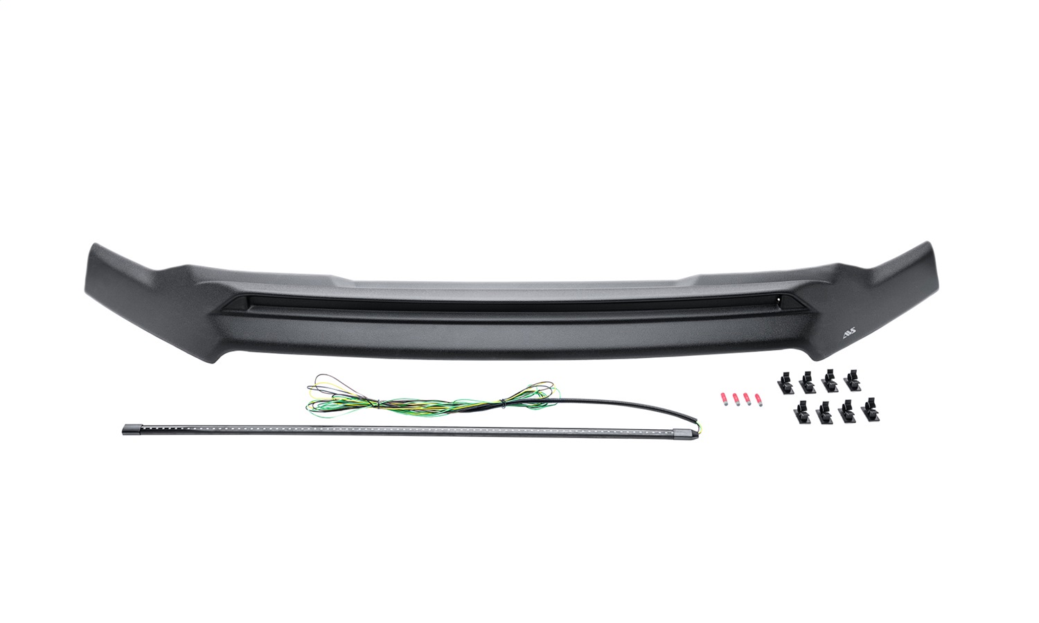 Auto Ventshade (AVS) 953091 - 97-06 Jeep Wrangler TJ Aeroskin Low Profile Hood Shield w/ Lights - Black Auto Ventshade (AVS) 953091 - 97-06 Jeep Wrangler TJ Aeroskin Low Profile Hood Shield w/ Lights - Black