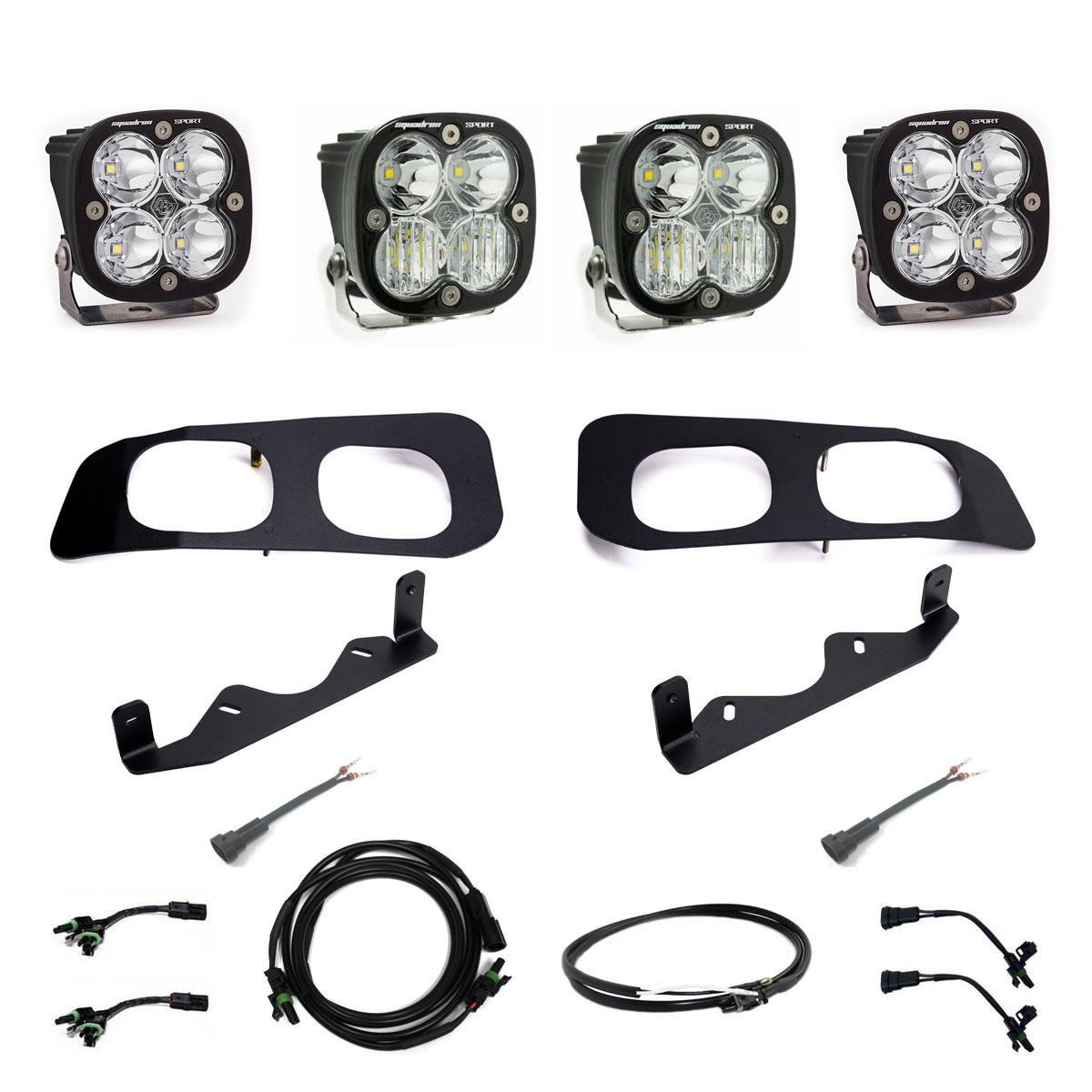 Baja Designs 448257UP - Ford Super Duty 2023-On  Dual Sportsman Fog Pocket Upfitter Kit
