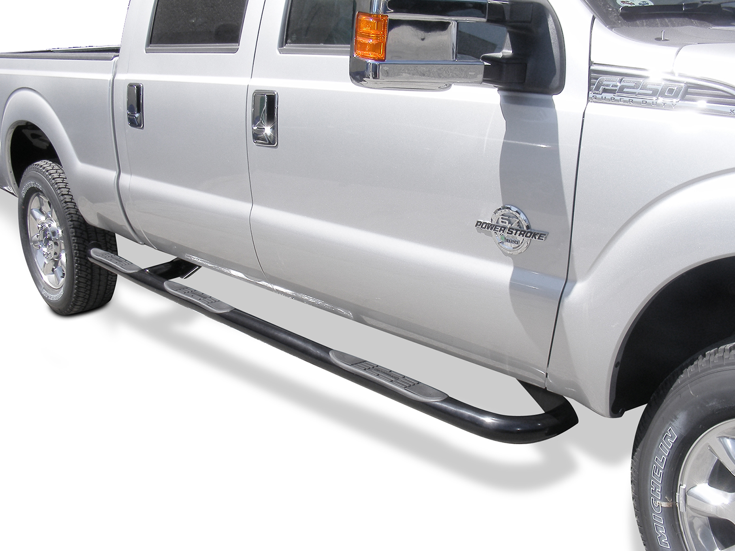 Big Country 373041 - Truck Accessories - 3" Round Wheel to Wheel Side Bars With Mounting Bracket Kit - Black Powdercoat Big Country 373041 - Truck Accessories - 3" Round Wheel to Wheel Side Bars With Mounting Bracket Kit - Black Powdercoat