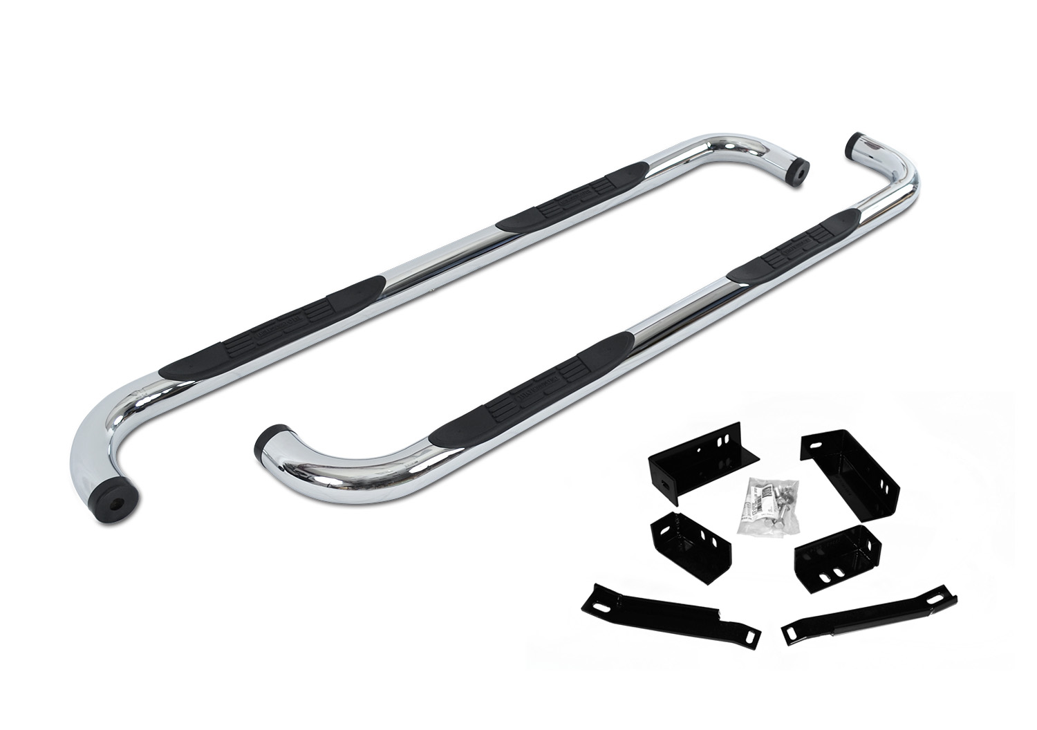 Big Country 372763 - Truck Accessories - 3" Round Classic Side Bars With Mounting Bracket Kit - Chrome Big Country 372763 - Truck Accessories - 3" Round Classic Side Bars With Mounting Bracket Kit - Chrome