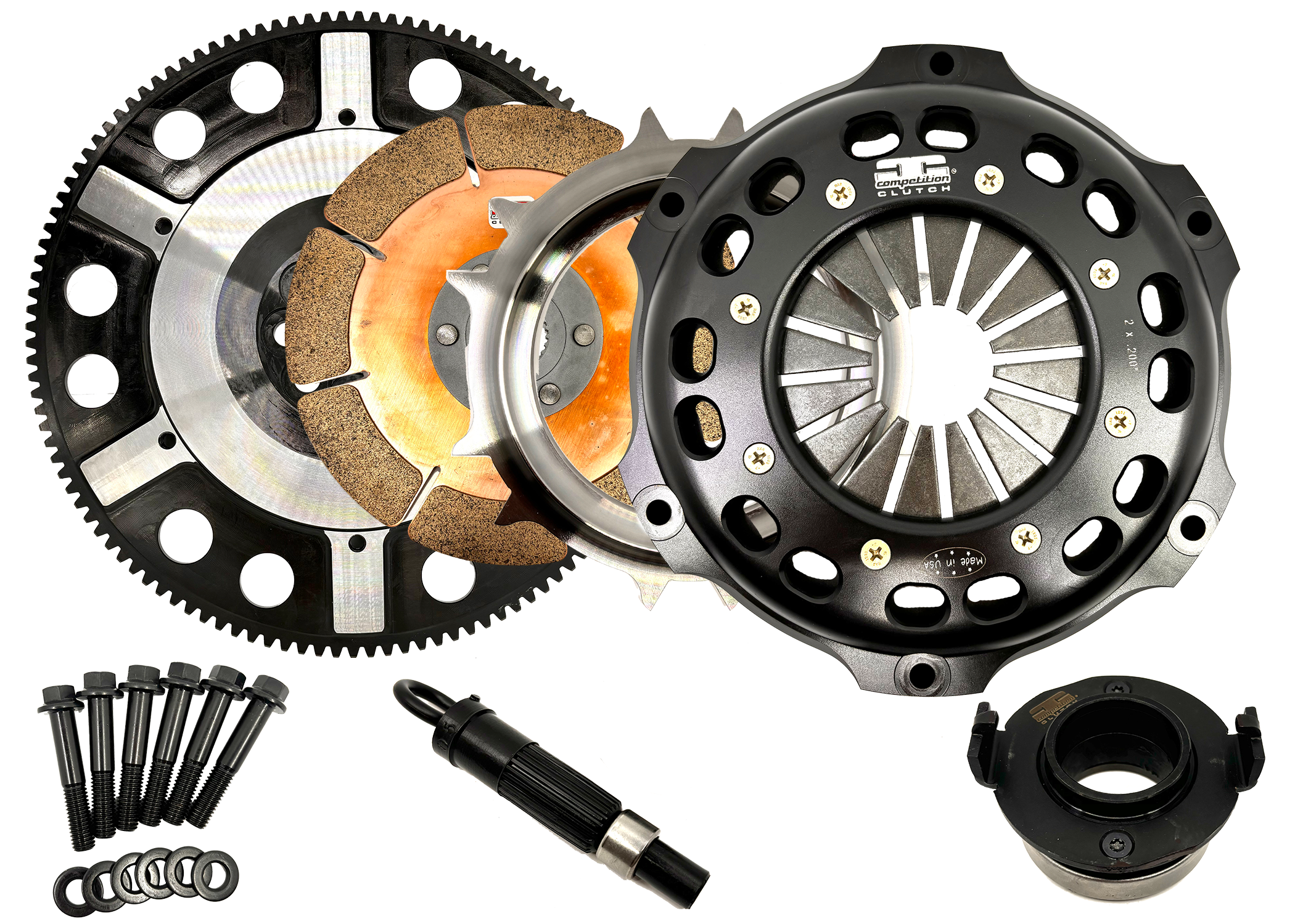 Competition Clutch 1848037-1 - Honda/Acura K Series 184mm Single Disc Ceramic Clutch Kit