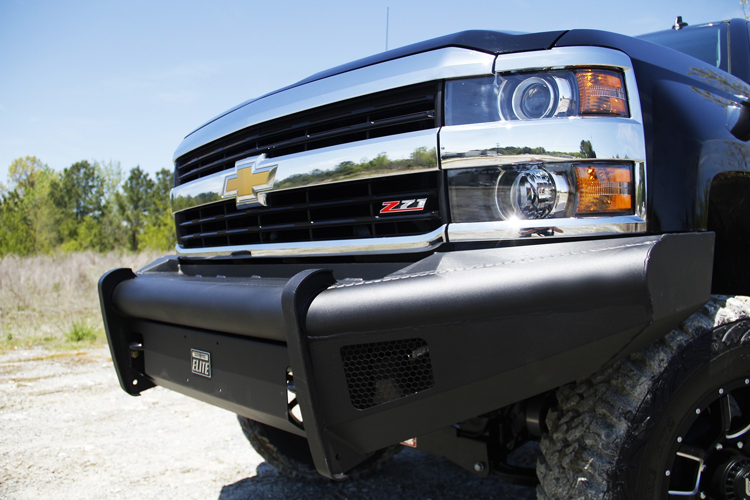 Fab Fours CH14-Q3061-1 - Elite Front Ranch Bumper Fab Fours CH14-Q3061-1 - Elite Front Ranch Bumper