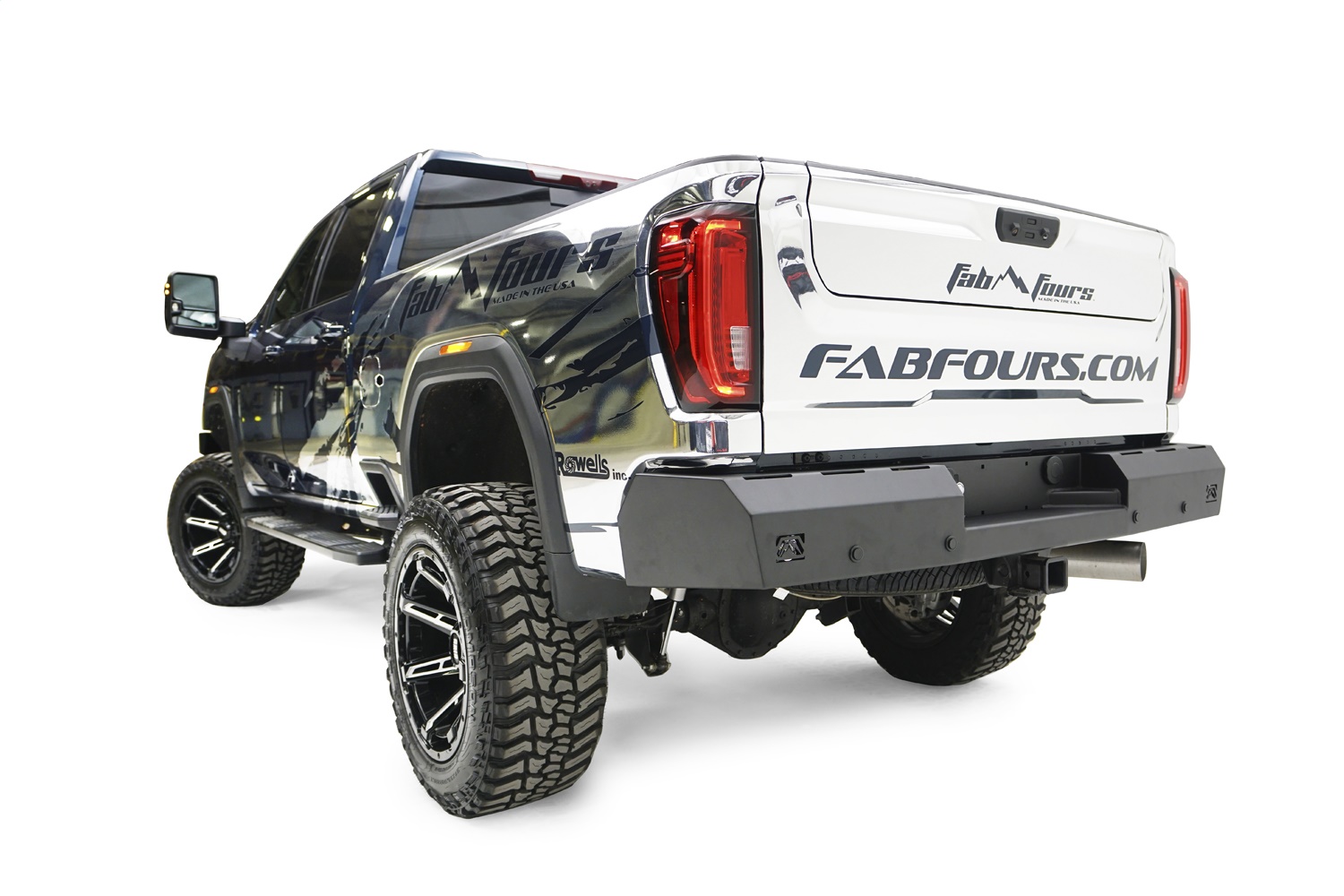 Fab Fours CH20-RT4950-1 - Red Steel Rear Bumper