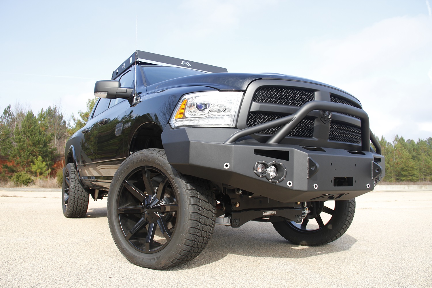 Fab Fours DR13-F2952-B - Premium Winch Front Bumper