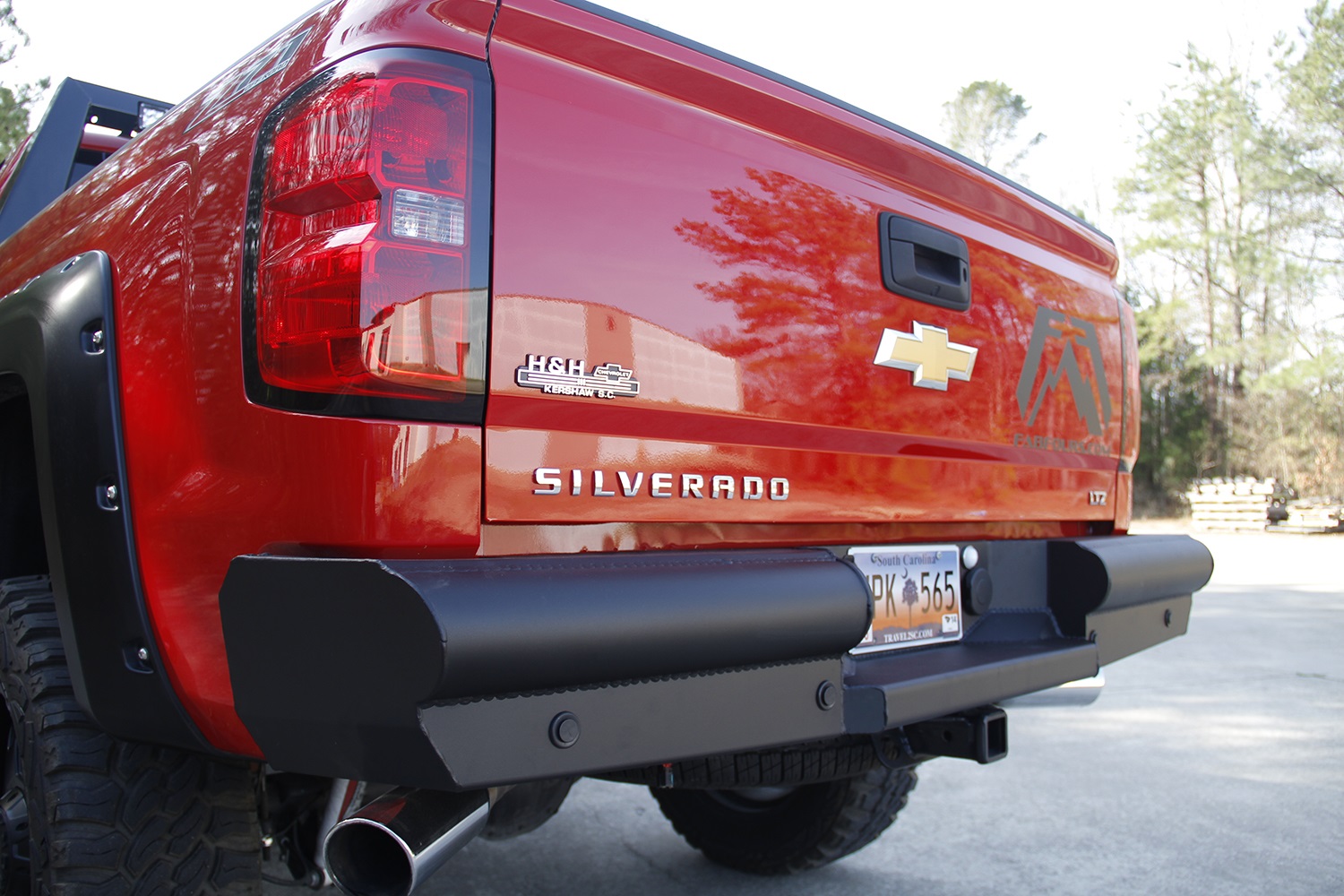 Fab Fours CS14-U3150-1 - Elite Rear Bumper; 2 Stage Black Powder Coated; Fab Fours CS14-U3150-1 - Elite Rear Bumper; 2 Stage Black Powder Coated;