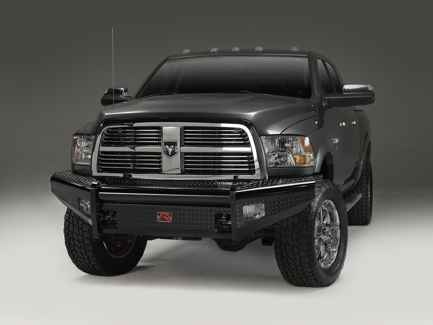 Fab Fours DR06-S1161-1 - Black Steel Front Ranch Bumper Fab Fours DR06-S1161-1 - Black Steel Front Ranch Bumper