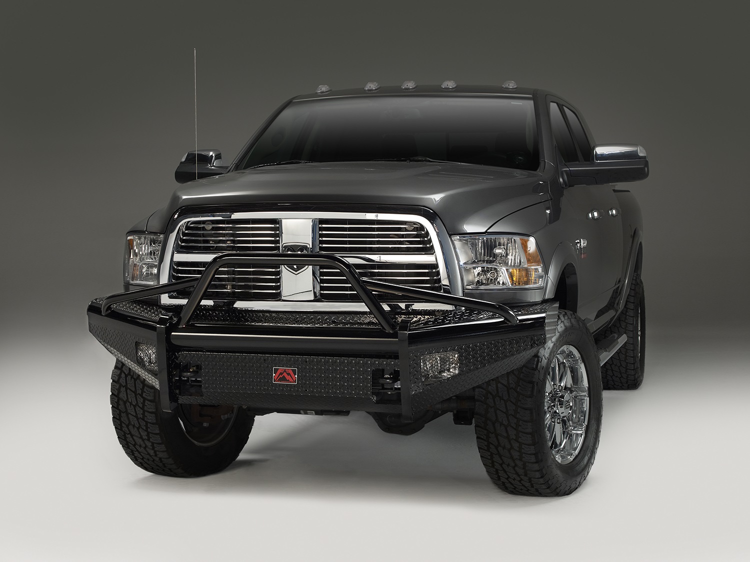 Fab Fours DR06-S1162-1 - Black Steel Front Ranch Bumper Fab Fours DR06-S1162-1 - Black Steel Front Ranch Bumper