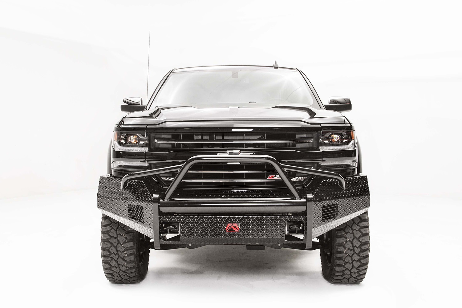 Fab Fours CS16-K3862-1 - Black Steel Front Bumper Fab Fours CS16-K3862-1 - Black Steel Front Bumper