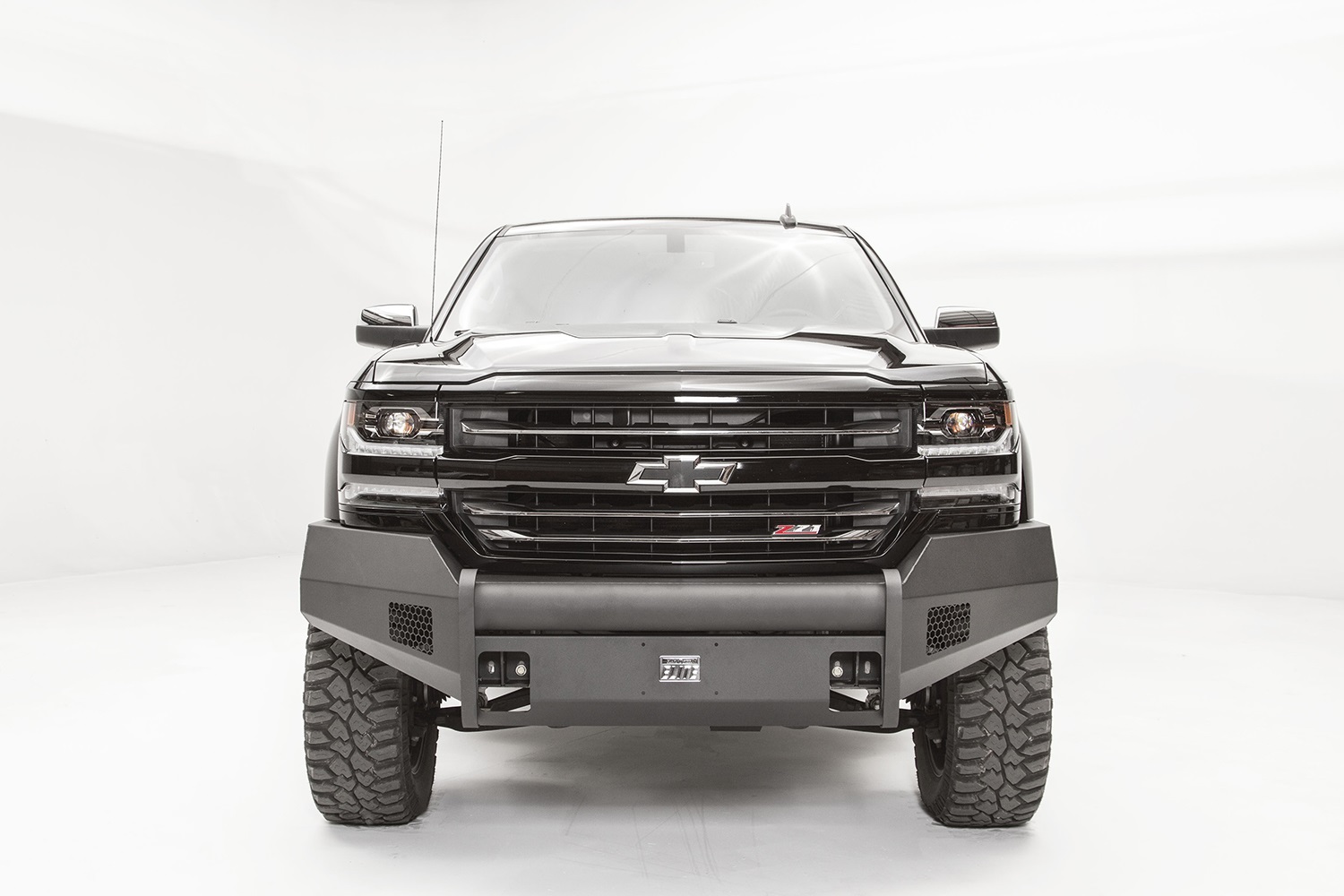 Fab Fours CS16-R3861-1 - Elite Front Bumper; 2 Stage Black Powder Coated; w/No Guard;