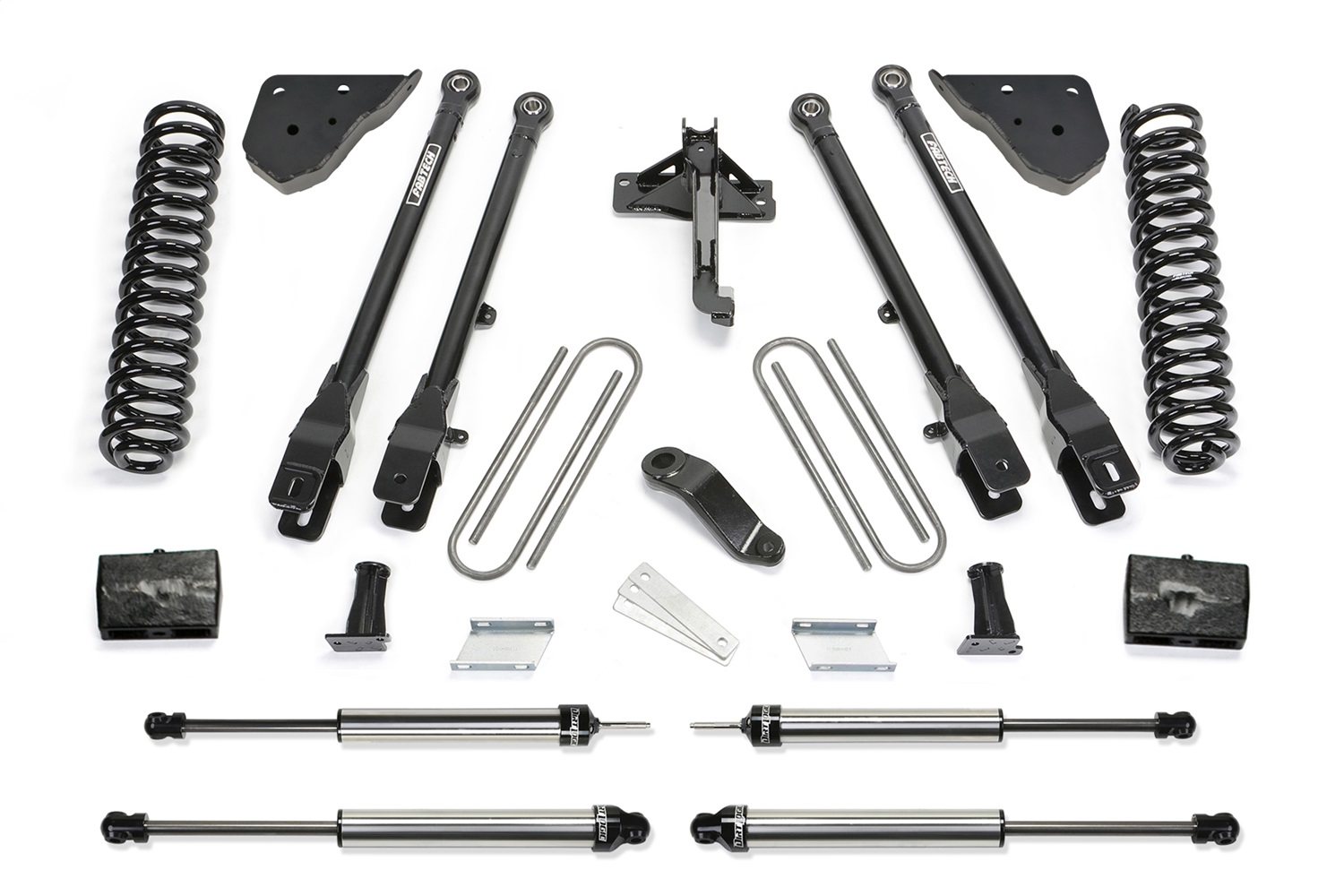 Fabtech K2431DL - 23-24 Ford F450/F550 4WD 6in 4 Link Lift Kit w/ Dirt Logic Shocks Fabtech K2431DL - 23-24 Ford F450/F550 4WD 6in 4 Link Lift Kit w/ Dirt Logic Shocks