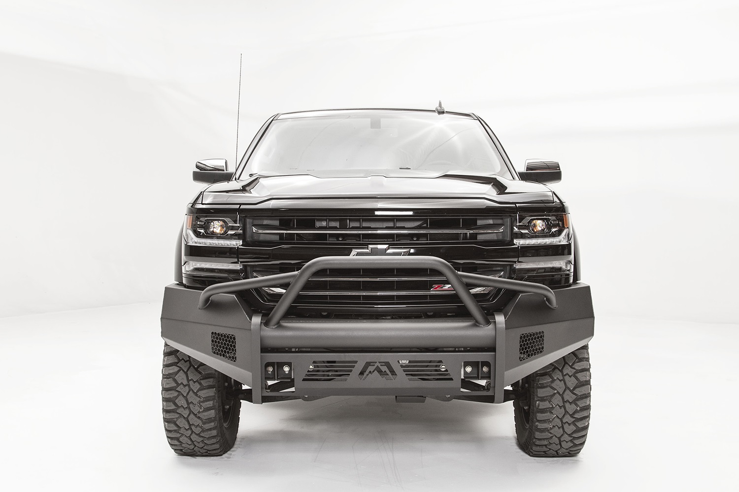 Fab Fours CS16-R3862-1 - Elite Front Bumper; 2 Stage Black Powder Coated; w/Pre-Runner Guard; Fab Fours CS16-R3862-1 - Elite Front Bumper; 2 Stage Black Powder Coated; w/Pre-Runner Guard;