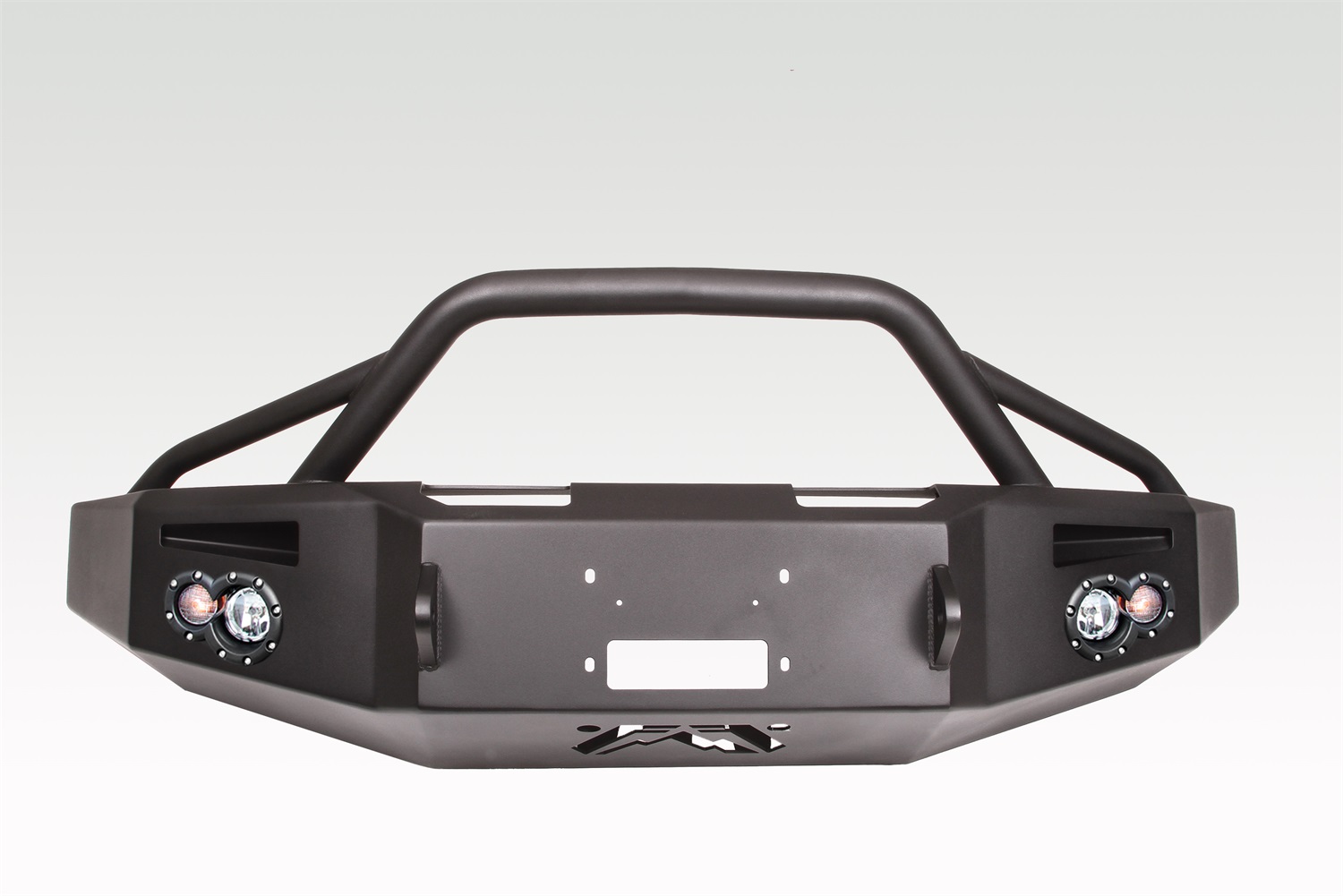 Fab Fours FF15-H3252-B - Premium Heavy Duty Winch Front Bumper Fab Fours FF15-H3252-B - Premium Heavy Duty Winch Front Bumper