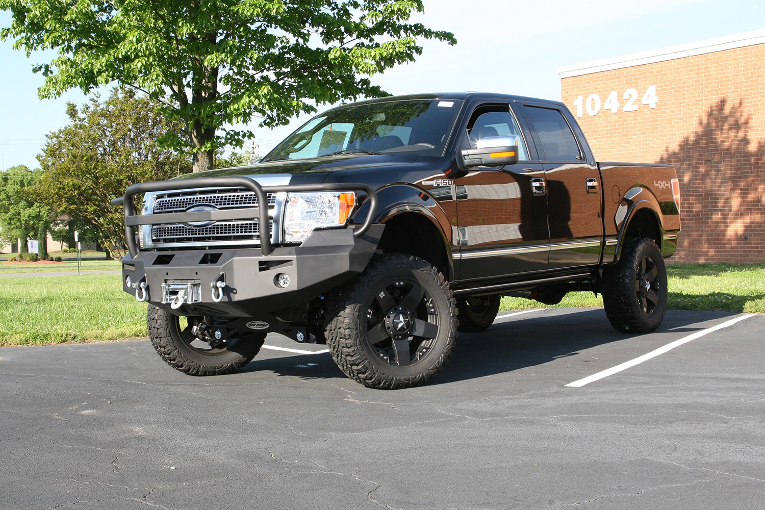 Fab Fours FF09-H1950-B - Premium Heavy Duty Winch Front Bumper