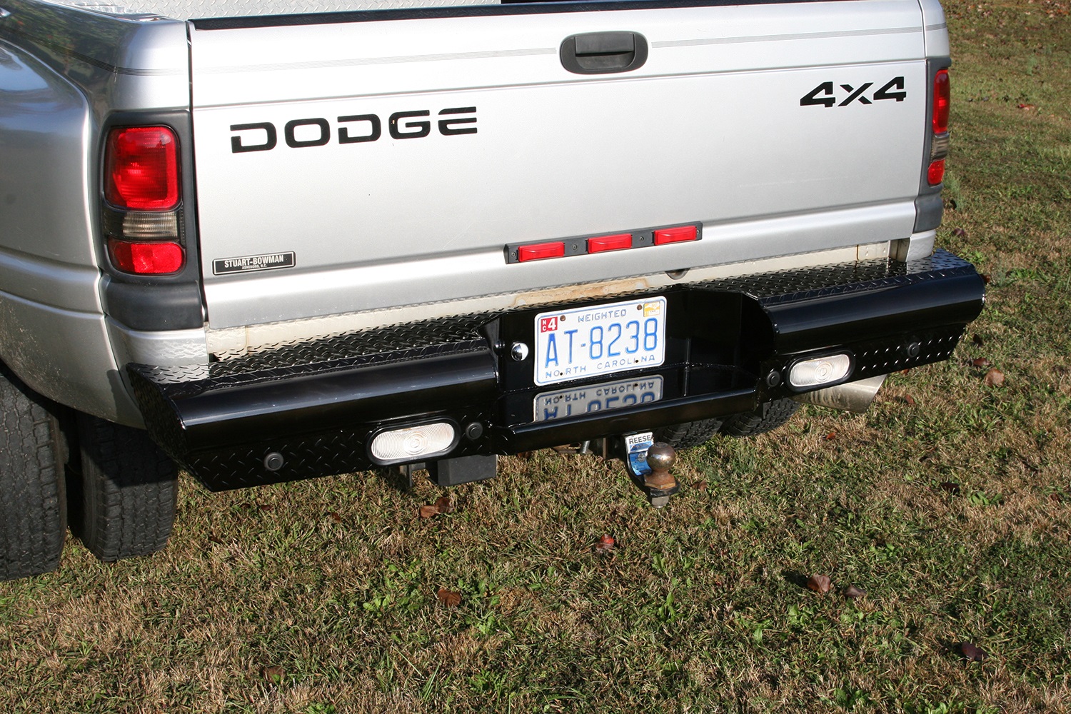 Fab Fours DR94-T1650-1 - Black Steel Ranch Rear Bumper Fab Fours DR94-T1650-1 - Black Steel Ranch Rear Bumper