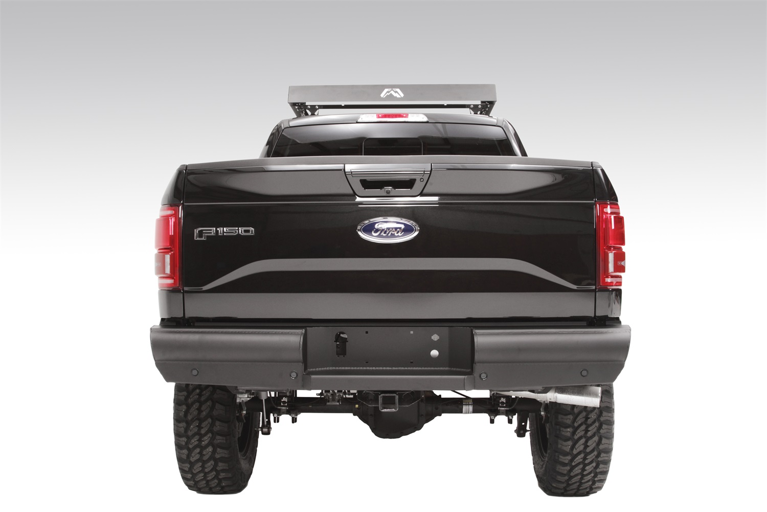 Fab Fours FF15-U3250-1 - Elite Rear Bumper; 2 Stage Black Powder Coated; Fab Fours FF15-U3250-1 - Elite Rear Bumper; 2 Stage Black Powder Coated;