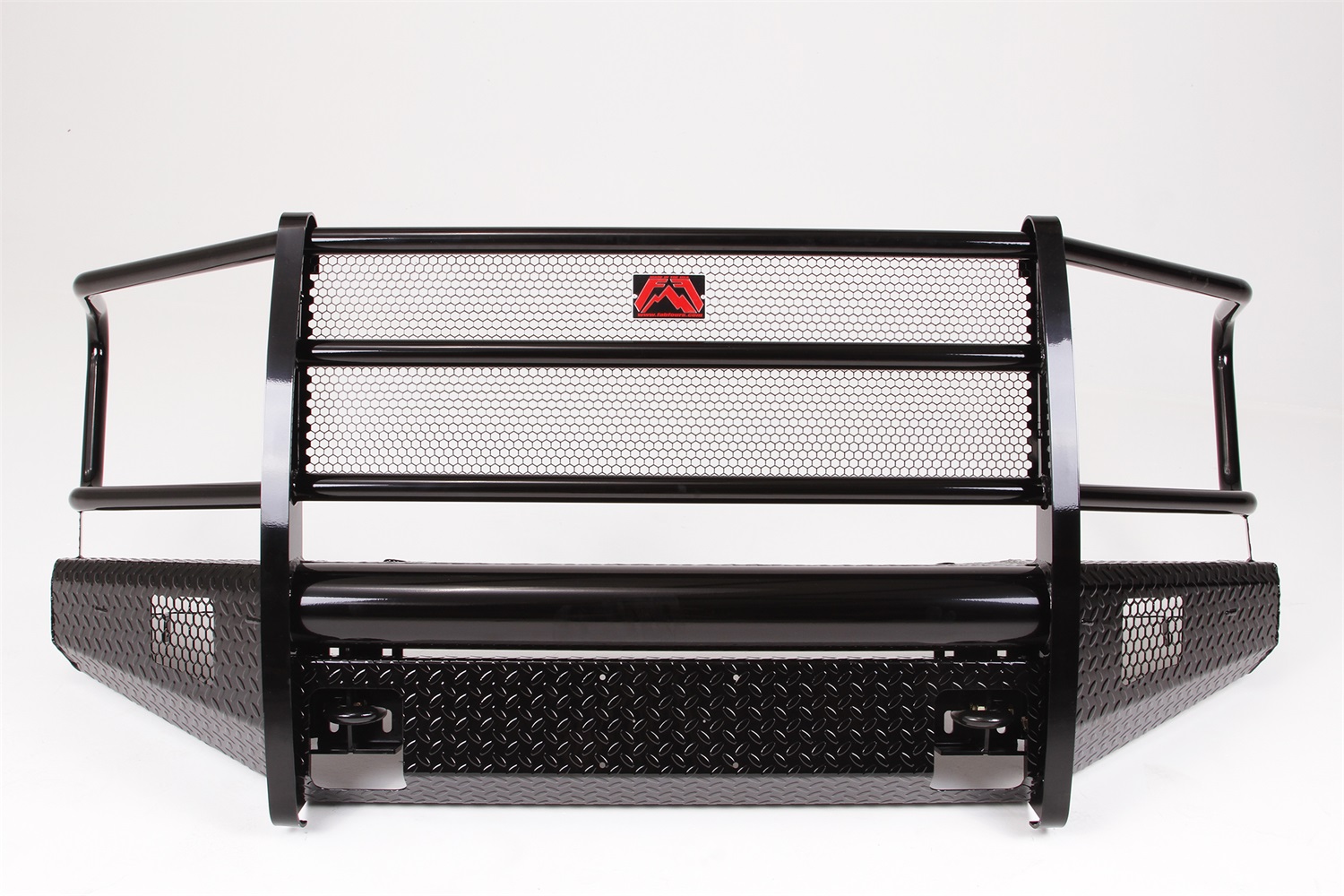 Fab Fours FF15-K3250-1 - Black Steel Front Bumper Fab Fours FF15-K3250-1 - Black Steel Front Bumper