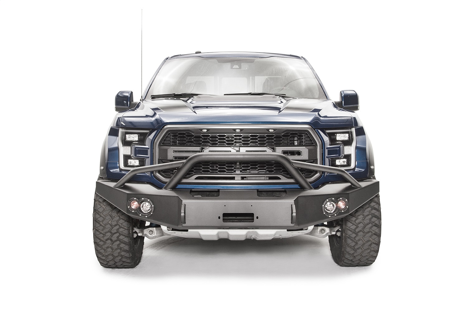 Fab Fours FF17-H4352-B - Premium Winch Front Bumper