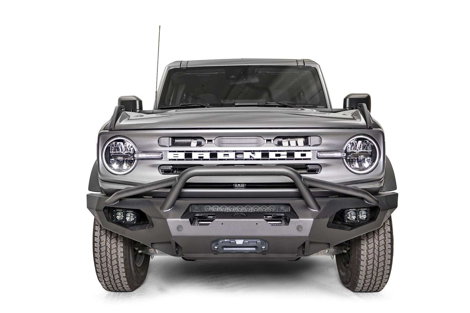 Fab Fours FB21-X5252-B - Matrix Front Bumper; w/Pre-Runner Guard; Bare Steel; Fab Fours FB21-X5252-B - Matrix Front Bumper; w/Pre-Runner Guard; Bare Steel;