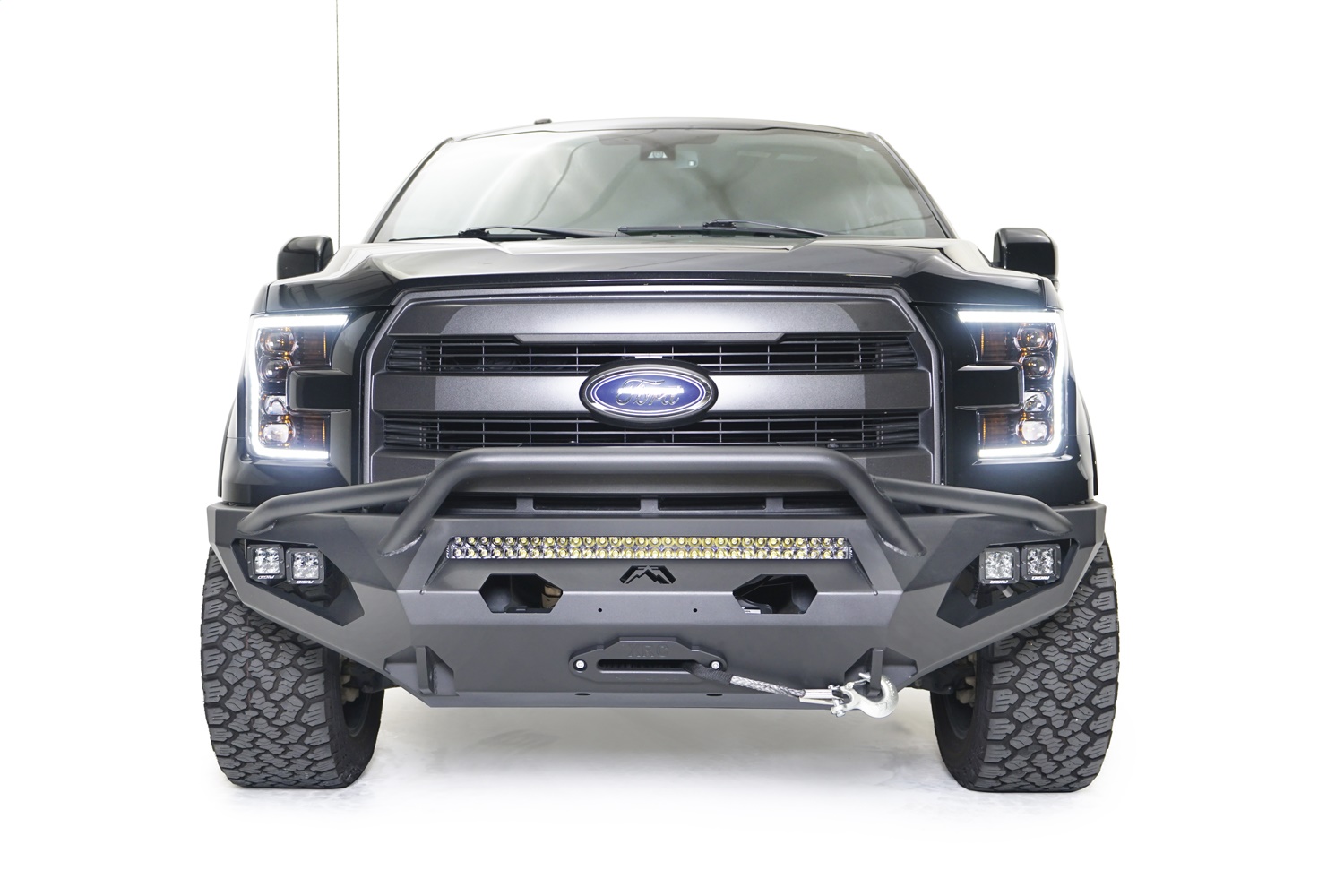 Fab Fours FF15-X3252-1 - Matrix Front Bumper; w/Pre-Runner Guard; Fab Fours FF15-X3252-1 - Matrix Front Bumper; w/Pre-Runner Guard;