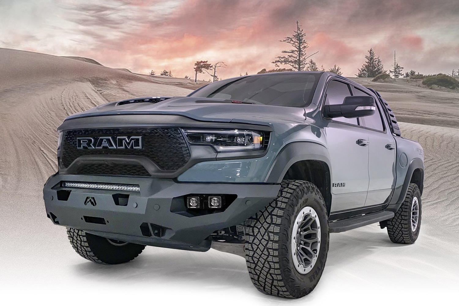 Fab Fours DX21-X5551-B - Matrix Front Bumper; No Guard; Sensor Compatible; Bare Steel; Fab Fours DX21-X5551-B - Matrix Front Bumper; No Guard; Sensor Compatible; Bare Steel;