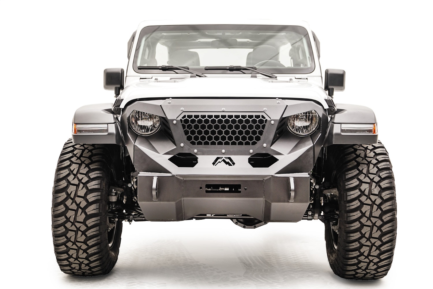 Fab Fours GR4650-B - Grumper Front Bumper Fab Fours GR4650-B - Grumper Front Bumper