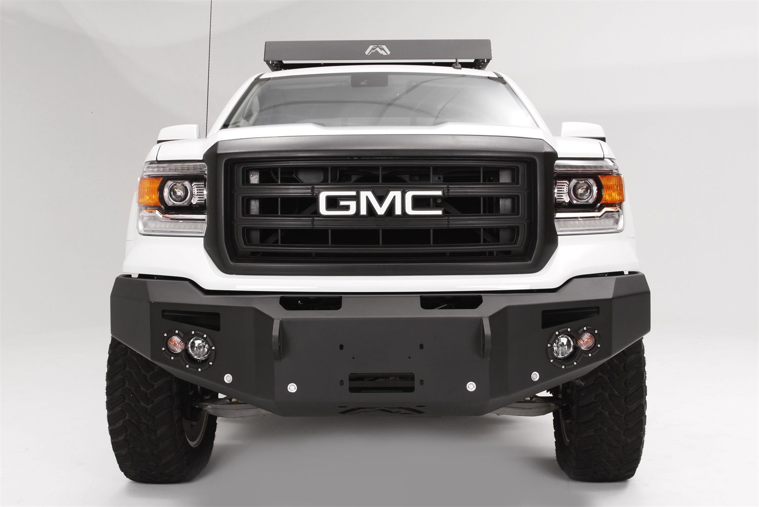 Fab Fours GS14-F3151-B - Premium Heavy Duty Winch Front Bumper