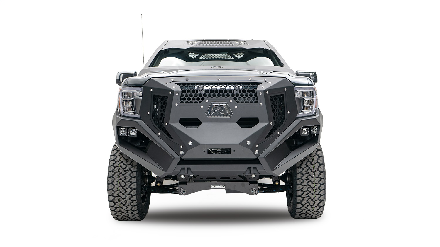 Fab Fours GR3900-B - Grumper Front Bumper And Grille Fab Fours GR3900-B - Grumper Front Bumper And Grille