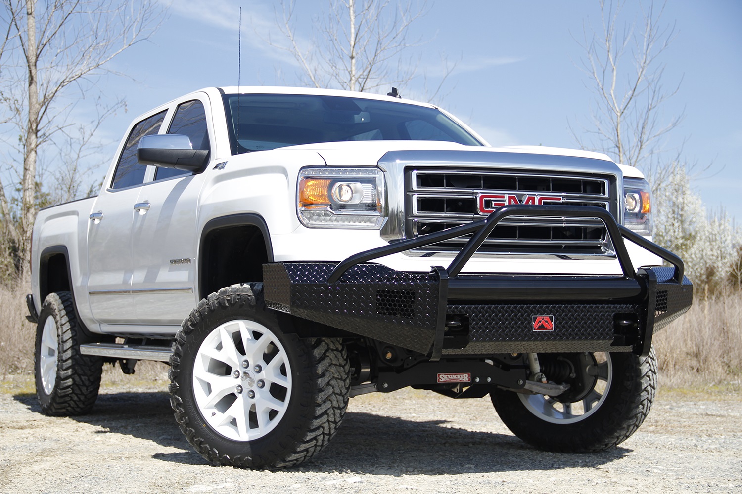 Fab Fours GM07-K2162-1 - Black Steel Front Ranch Bumper Fab Fours GM07-K2162-1 - Black Steel Front Ranch Bumper