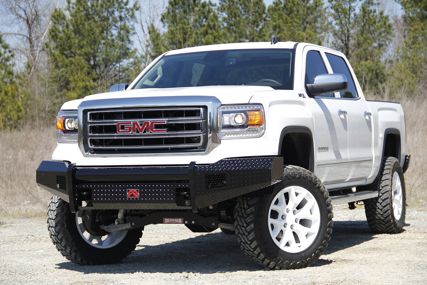 Fab Fours GM07-K2161-1 - Black Steel Front Ranch Bumper Fab Fours GM07-K2161-1 - Black Steel Front Ranch Bumper