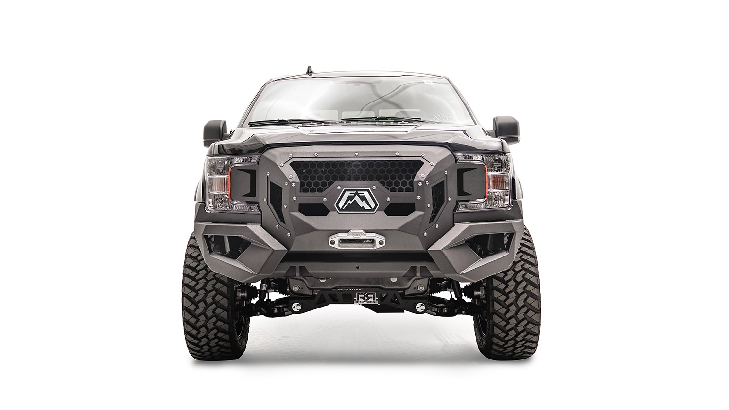 Fab Fours GR4500-B - Grumper Front Winch Bumper Fab Fours GR4500-B - Grumper Front Winch Bumper