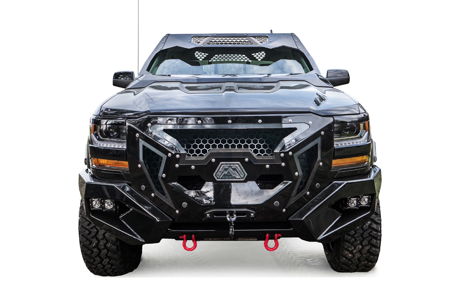 Fab Fours GR3800-B - Grumper Front Winch Bumper Fab Fours GR3800-B - Grumper Front Winch Bumper
