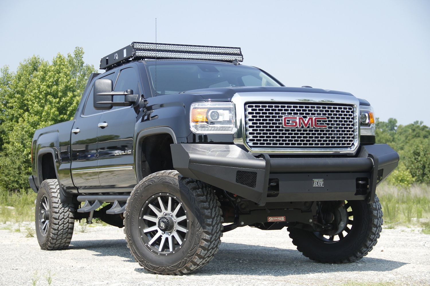 Fab Fours GM14-Q3161-1 - Elite Front Ranch Bumper Fab Fours GM14-Q3161-1 - Elite Front Ranch Bumper