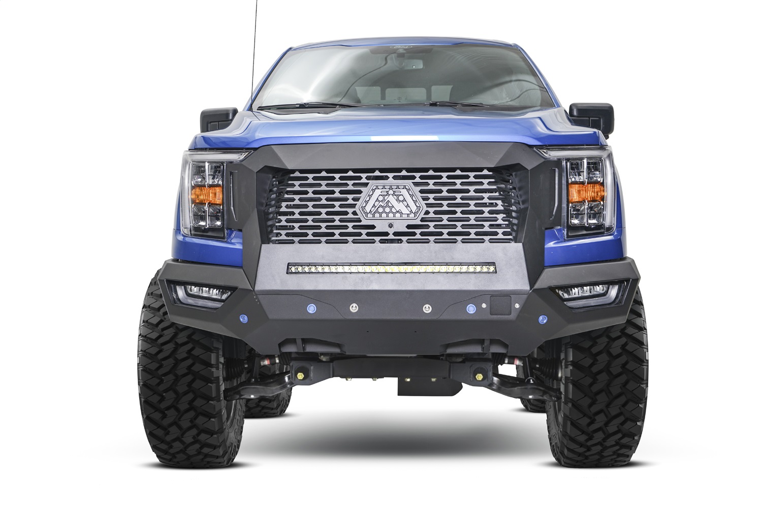 Fab Fours GR5000-B - Grumper Front Bumper And Grille Fab Fours GR5000-B - Grumper Front Bumper And Grille
