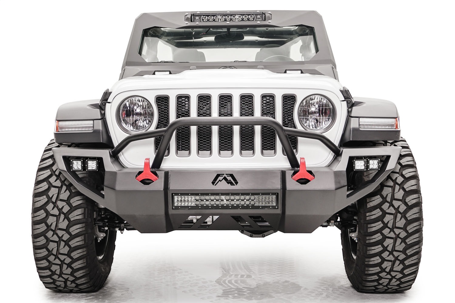 Fab Fours JL18-D4652-B - Vengeance Front Bumper