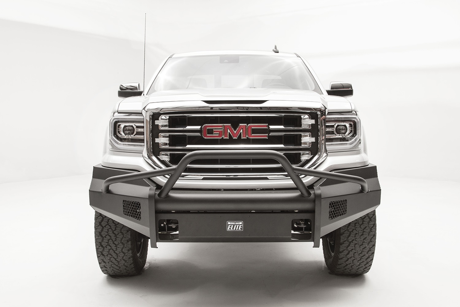 Fab Fours GS16-R3962-1 - Elite Front Bumper; 2 Stage Black Powder Coated; w/Pre-Runner Guard; Fab Fours GS16-R3962-1 - Elite Front Bumper; 2 Stage Black Powder Coated; w/Pre-Runner Guard;