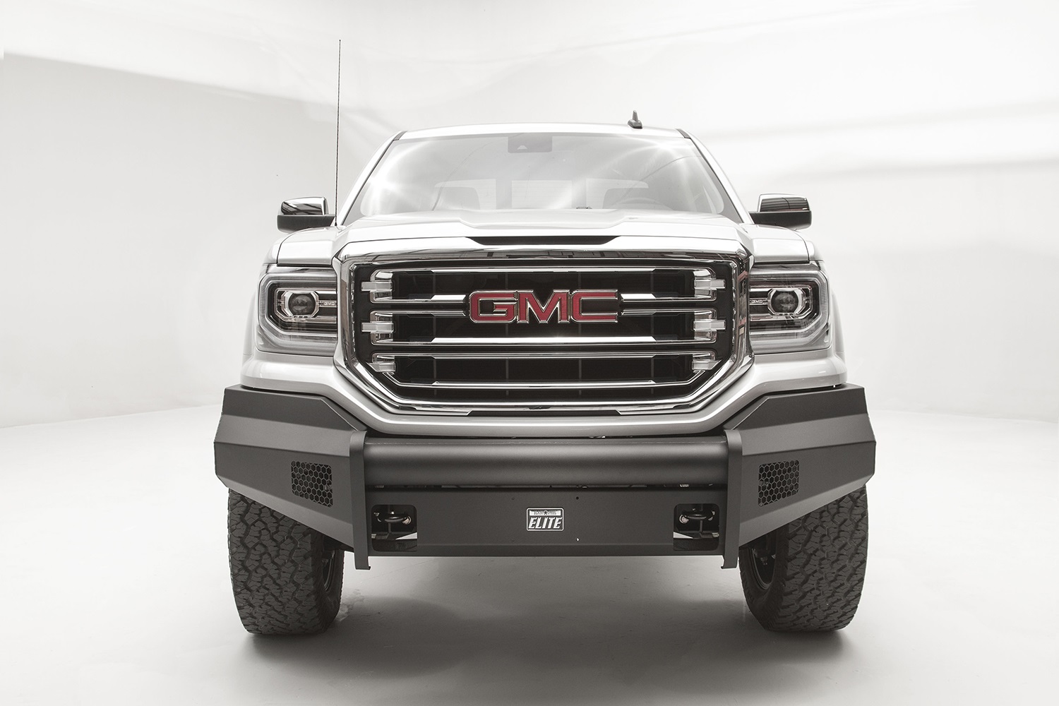 Fab Fours GS16-R3961-1 - Elite Front Bumper; 2 Stage Black Powder Coated; w/No Guard; Fab Fours GS16-R3961-1 - Elite Front Bumper; 2 Stage Black Powder Coated; w/No Guard;