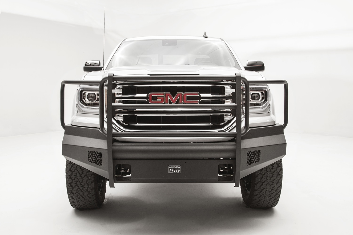Fab Fours GS16-R3960-1 - Elite Front Bumper; 2 Stage Black Powder Coated; w/Full Guard; Fab Fours GS16-R3960-1 - Elite Front Bumper; 2 Stage Black Powder Coated; w/Full Guard;